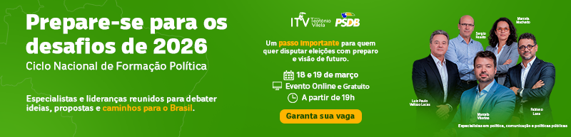 Banner informativo, Prepare-se para os desafios de 2026, Ciclo Nacional de Formação Política.